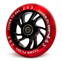 Колесо для трюкового самоката Z53 110 мм Transparent Red
