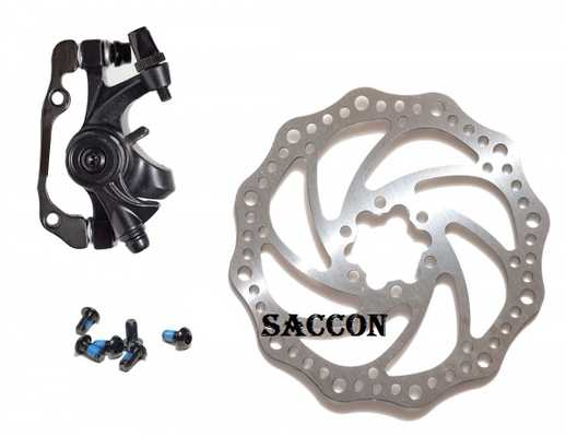 Тормоз с калипером SACCON + Тормозной рото 160 мм