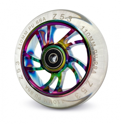Колесо для трюкового самоката Z53 110 мм Transparent Neo-Chrome