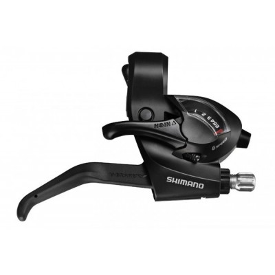 Манетка Shimano ST-EF41 (хомут, черный, 6SPD)