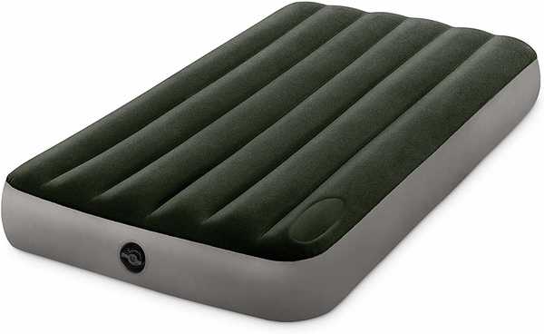 Надувной матрас Intex Downy Airbed, 99х191х25см, с ножным насосом. 64761