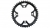 Звезда передняя для Shimano FC-M391 (черный, 44)