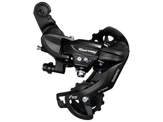 Переключатель задний Shimano RD-TY300D, 6/7ск. , крепление на петух, б/уп.
