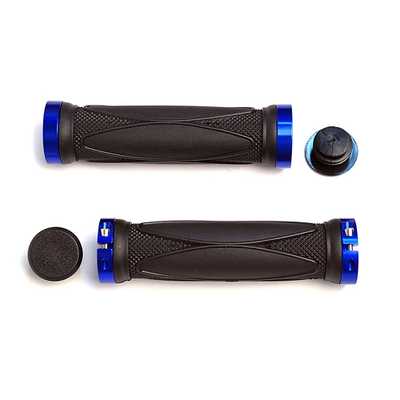 Грипсы HL-G202 (черный/синий, L-130 мм)